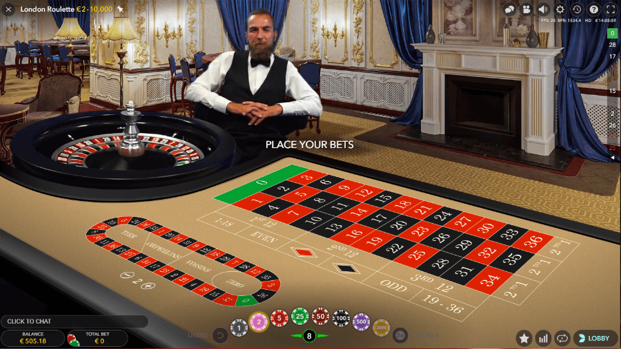 london live roulette on online casino