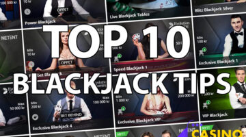 Top 10 tips in Blackjack