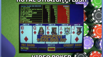 royal straight flush in video poker